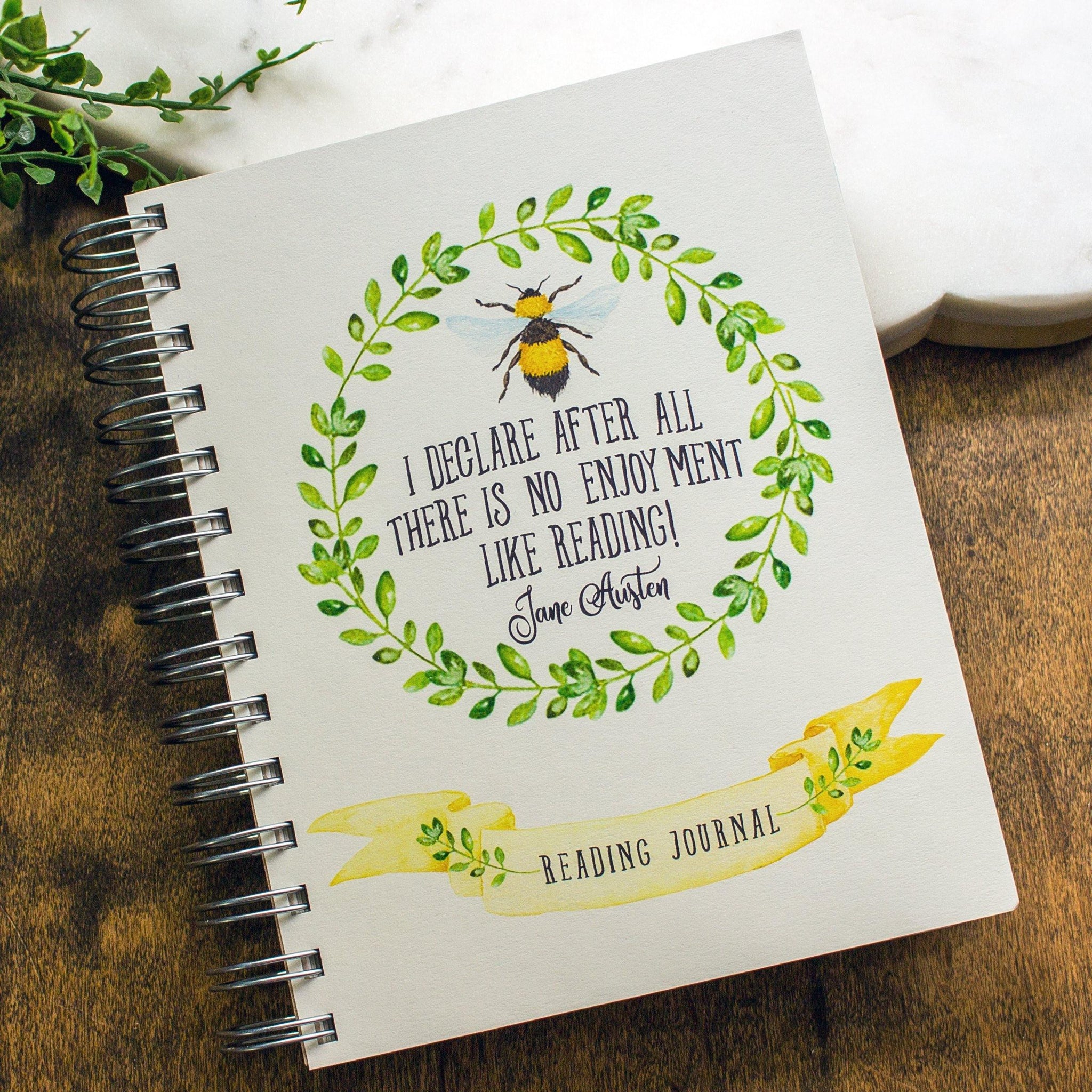 Jane Austen Bumblebee Reading Journal - Sunshine and Ravioli