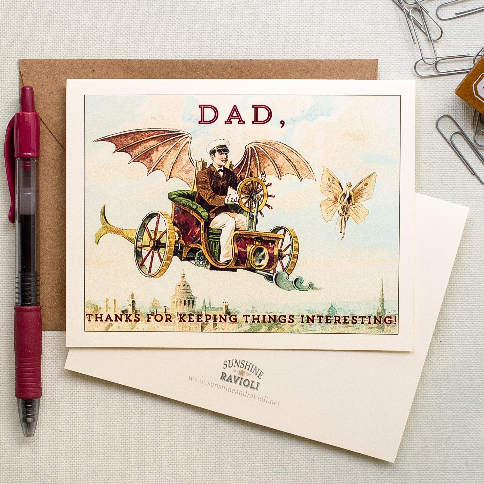 Keeping it Interesting Dad Father's Day Card - Sunshine and Ravioli
