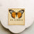 orange butterfly bookplate stickers - set of 10 - Sunshine and Ravioli
