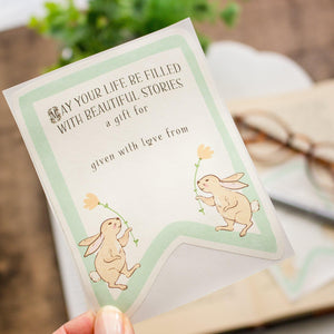 Two Bunnies Baby Shower Bookplates - Gender Neutral - set of 10 - Sunshine and Ravioli